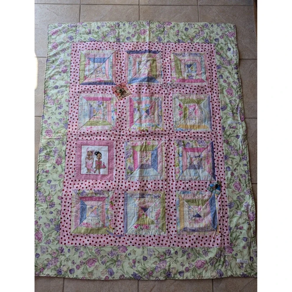 Quilt Patchwork Blanket Handmade 41
